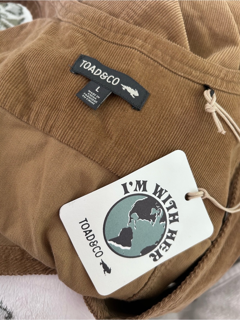 NWT | Toad & Co | Scout Cord Jumper Dress | 100% Organic | Honey Brown πΎ | L - Picture 4 of 6